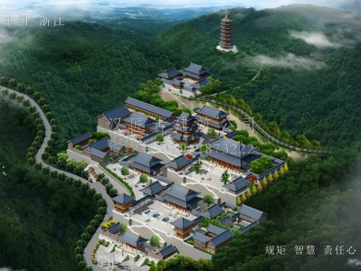 朔州龙王寺古建规划设计布局图